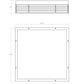 SONNEMAN Marue 14" 1-Light LED Square Textured Gray Optical Acrylic Shade Surface Flush Mount Lighting