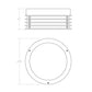 SONNEMAN Marue 7" 1-Light LED Round Textured White Optical Acrylic Shade Surface Flush Mount Lighting