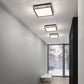 SONNEMAN Marue 7" 1-Light LED Square Textured Bronze Optical Acrylic Shade Surface Flush Mount Lighting