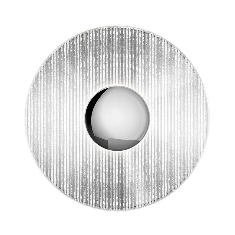 SONNEMAN Meclisse 1-Light LED Polished Chrome Clear Glass Shade Wall Sconce