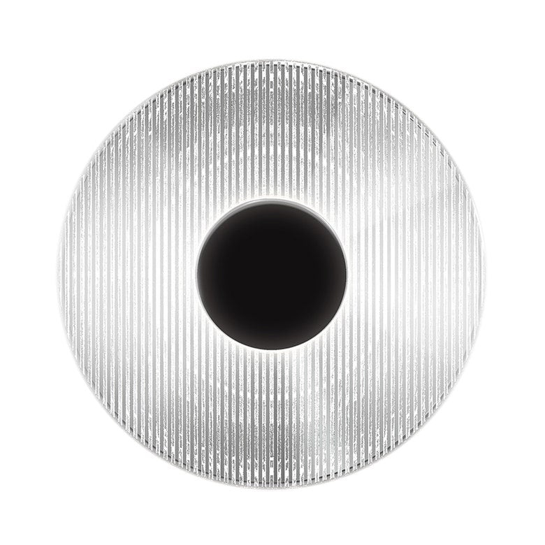 SONNEMAN Meclisse 1-Light LED Satin Black Clear Glass Shade Wall Sconce
