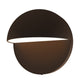 SONNEMAN Mezza Cupola 5" 1-Light LED Textured Bronze Aluminum Shade Wall Sconce