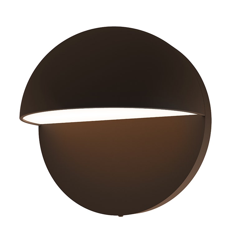 SONNEMAN Mezza Cupola 5" 1-Light LED Textured Bronze Aluminum Shade Wall Sconce