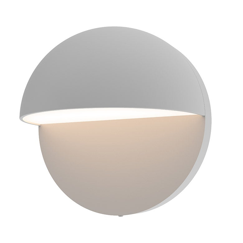 SONNEMAN Mezza Cupola 5" 1-Light LED Textured Gray Aluminum Shade Wall Sconce