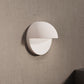 SONNEMAN Mezza Cupola 5" 1-Light LED Textured White Aluminum Shade Wall Sconce