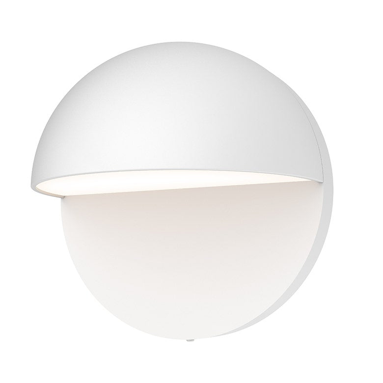 SONNEMAN Mezza Cupola 5" 1-Light LED Textured White Aluminum Shade Wall Sconce