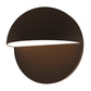 SONNEMAN Mezza Cupola 8" 1-Light LED Textured Bronze Aluminum Shade Wall Sconce