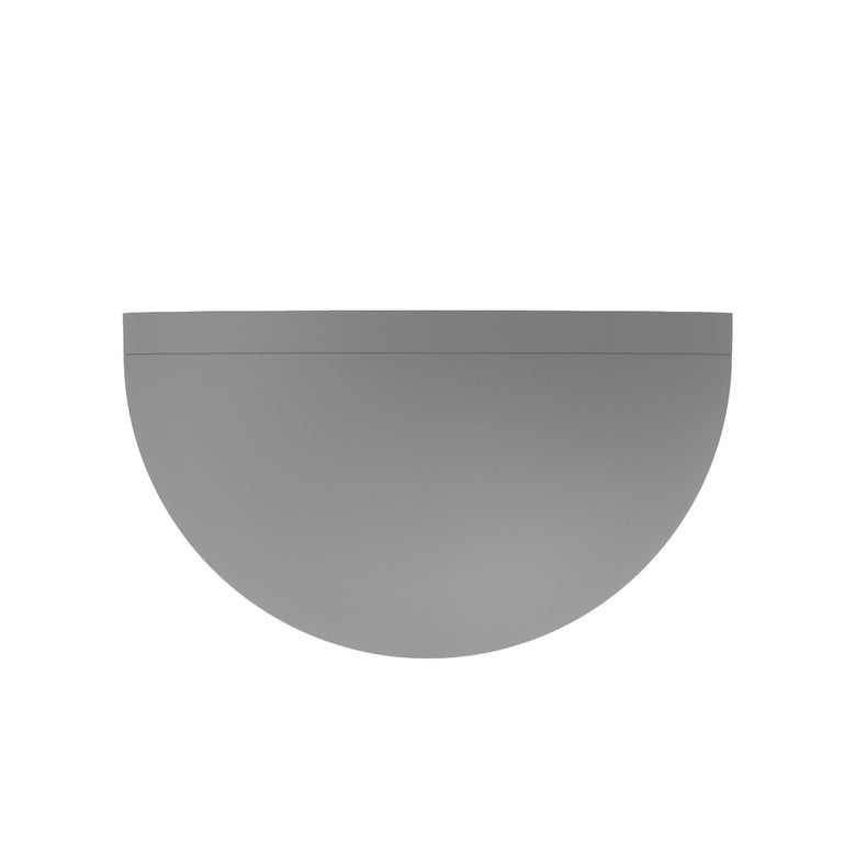 SONNEMAN Mezza Cupola 8" 1-Light LED Textured Gray Aluminum Shade Wall Sconce