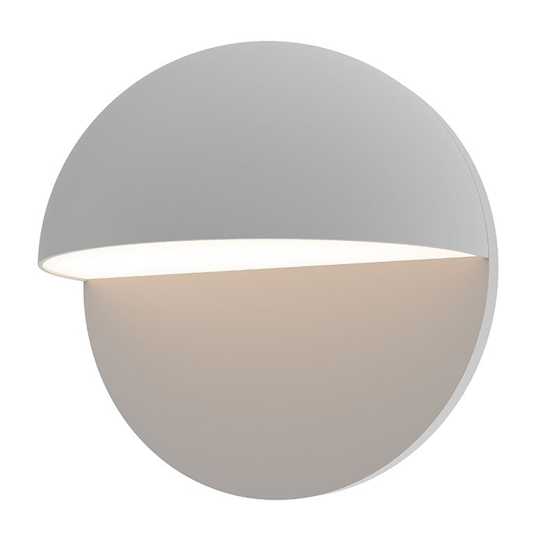 SONNEMAN Mezza Cupola 8" 1-Light LED Textured Gray Aluminum Shade Wall Sconce