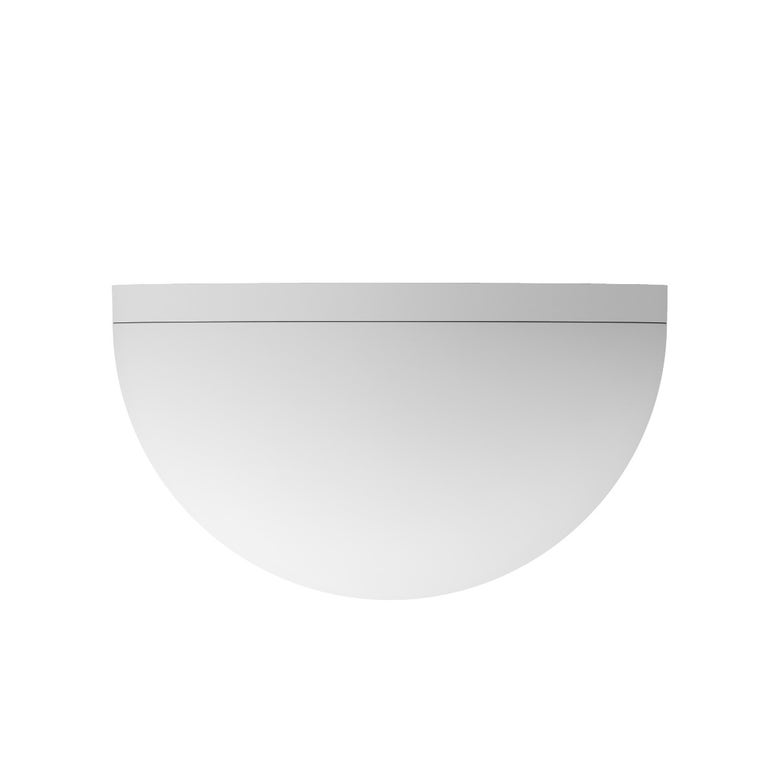SONNEMAN Mezza Cupola 8" 1-Light LED Textured White Aluminum Shade Wall Sconce