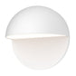 SONNEMAN Mezza Cupola 8" 1-Light LED Textured White Aluminum Shade Wall Sconce