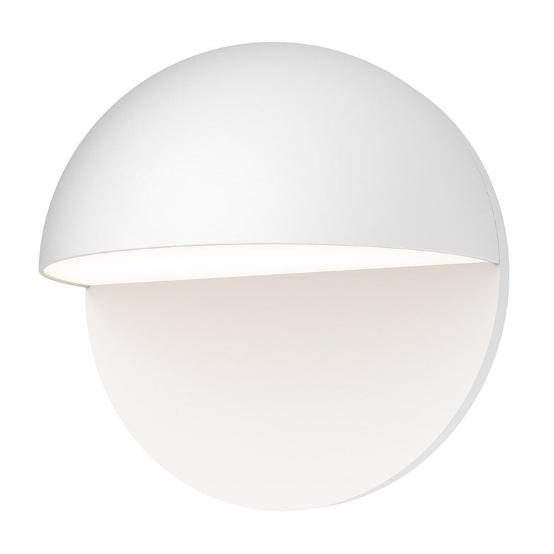 SONNEMAN Mezza Cupola 8" 1-Light LED Textured White Aluminum Shade Wall Sconce