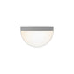 SONNEMAN Mezza Vetro 5" 1-Light LED Textured Gray White Glass Shade Wall Sconce