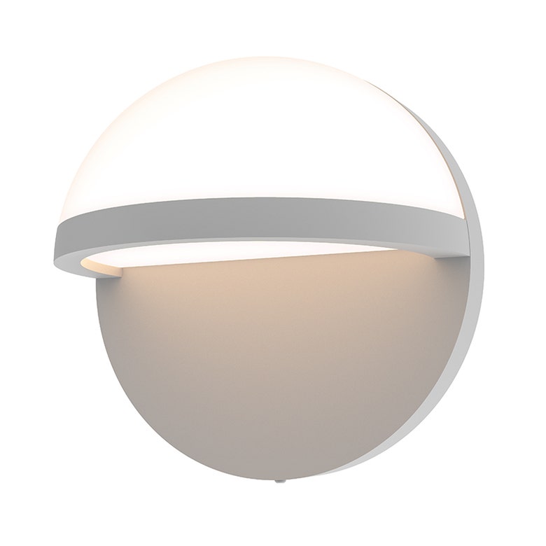 SONNEMAN Mezza Vetro 5" 1-Light LED Textured Gray White Glass Shade Wall Sconce