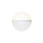 SONNEMAN Mezza Vetro 5" 1-Light LED Textured White Glass Shade Wall Sconce