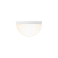 SONNEMAN Mezza Vetro 5" 1-Light LED Textured White Glass Shade Wall Sconce