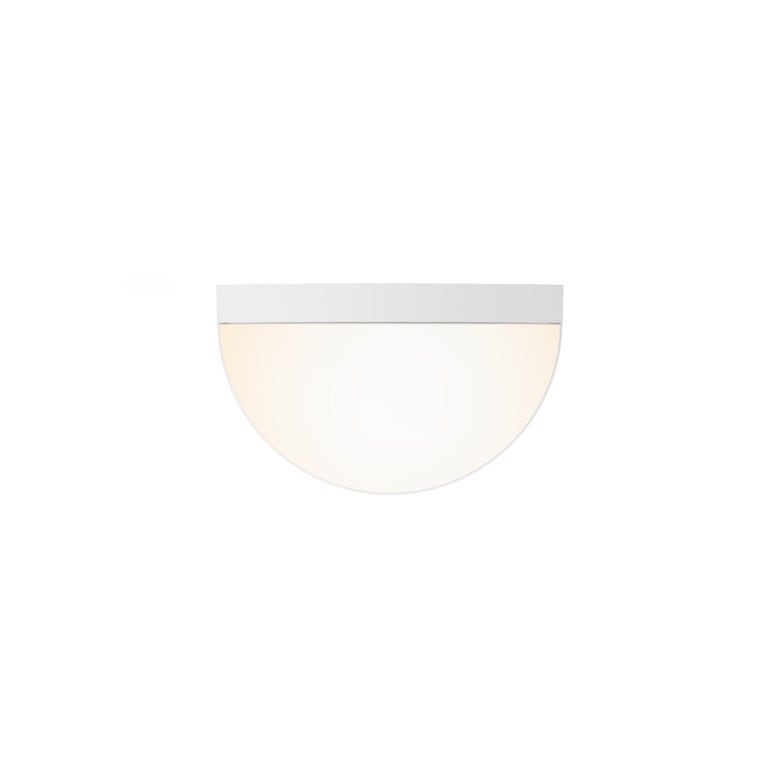 SONNEMAN Mezza Vetro 5" 1-Light LED Textured White Glass Shade Wall Sconce