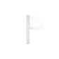 SONNEMAN Mezza Vetro 5" 1-Light LED Textured White Glass Shade Wall Sconce