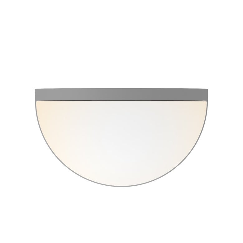 SONNEMAN Mezza Vetro 8" 1-Light LED Textured Gray White Glass Shade Wall Sconce