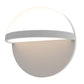 SONNEMAN Mezza Vetro 8" 1-Light LED Textured Gray White Glass Shade Wall Sconce