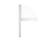SONNEMAN Mezza Vetro 8" 1-Light LED Textured White Glass Shade Wall Sconce