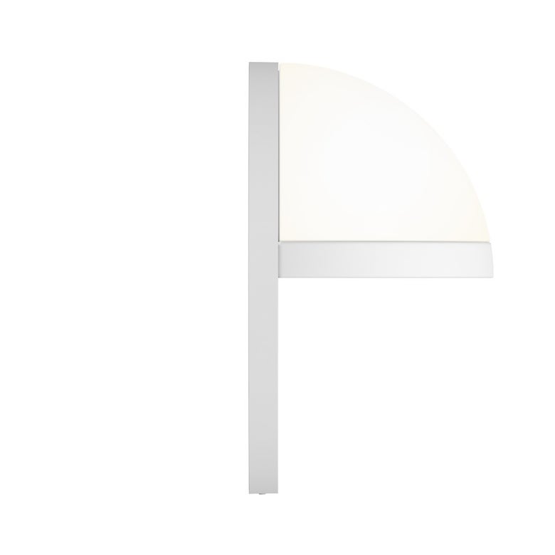 SONNEMAN Mezza Vetro 8" 1-Light LED Textured White Glass Shade Wall Sconce