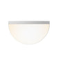 SONNEMAN Mezza Vetro 8" 1-Light LED Textured White Glass Shade Wall Sconce