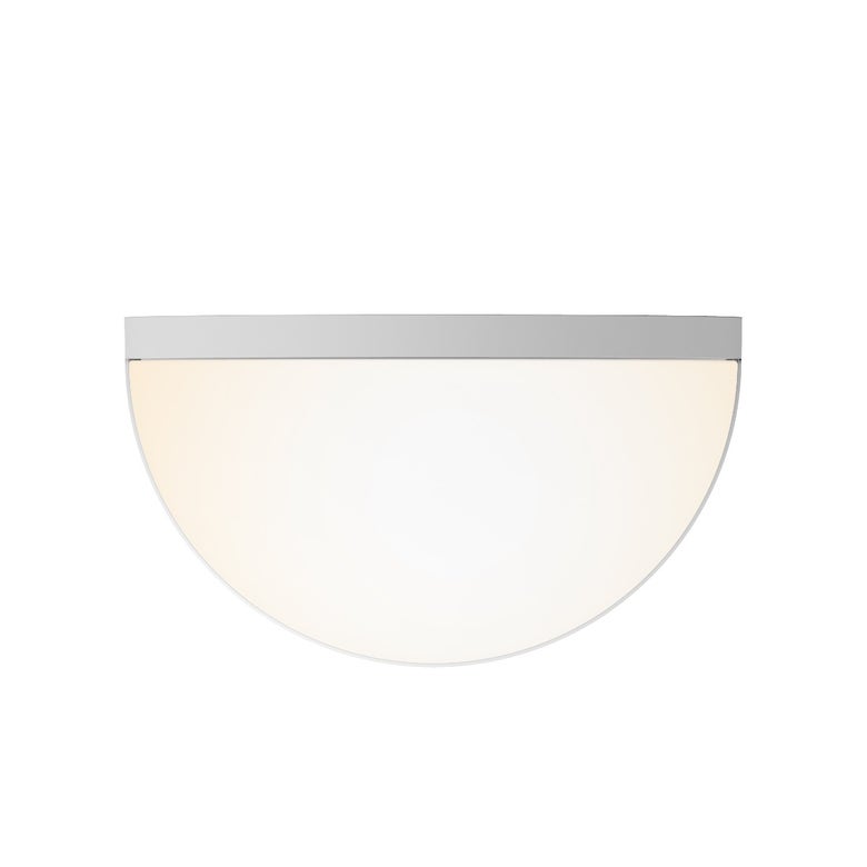 SONNEMAN Mezza Vetro 8" 1-Light LED Textured White Glass Shade Wall Sconce