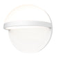 SONNEMAN Mezza Vetro 8" 1-Light LED Textured White Glass Shade Wall Sconce