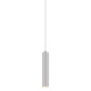 SONNEMAN Micro Tube LED Bright Satin Aluminum Optical Acrylic Shade Single Pendant Light