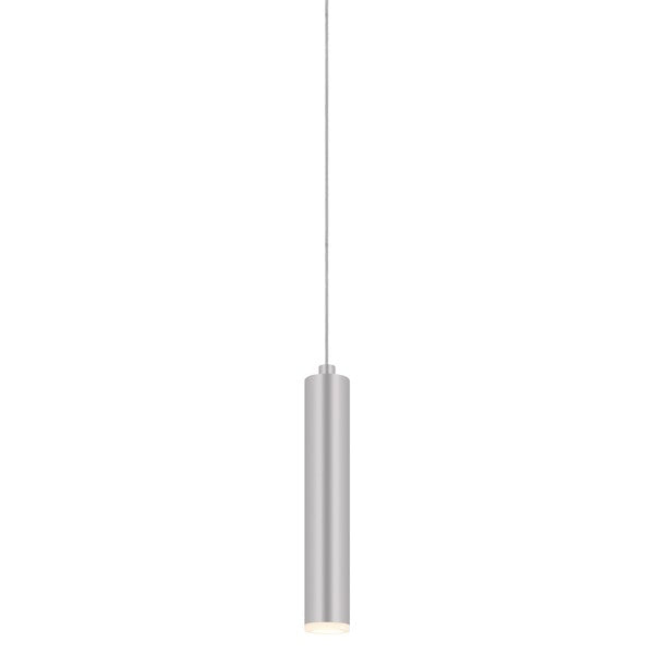 SONNEMAN Micro Tube LED Bright Satin Aluminum Optical Acrylic Shade Single Pendant Light