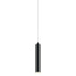 SONNEMAN Micro Tube LED Satin Black Optical Acrylic Shade Single Pendant Light
