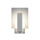 SONNEMAN Midtown Integral LED Short Textured Gray Etched Glass Shade Wall Sconce