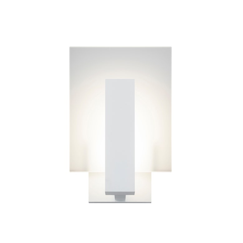 SONNEMAN Midtown Integral LED Short Textured White Etched Glass Shade Wall Sconce