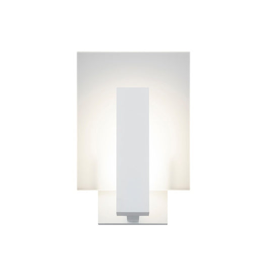 SONNEMAN Midtown Integral LED Short Textured White Etched Glass Shade Wall Sconce