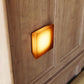 SONNEMAN Mist 1-Light LED Textured White Amber Etched Glass Diffuser Shade Square Wall Sconce