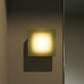 SONNEMAN Mist 1-Light LED Textured White Moss Etched Glass Diffuser Shade Square Wall Sconce