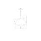 SONNEMAN Modern Tiers 12" 1-Light Brass Dome Metal Shade Pendant Light