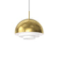 SONNEMAN Modern Tiers 16" 1-Light Brass Dome Metal Shade Pendant Light