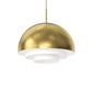 SONNEMAN Modern Tiers 20" 1-Light Brass Dome Metal Shade Pendant Light