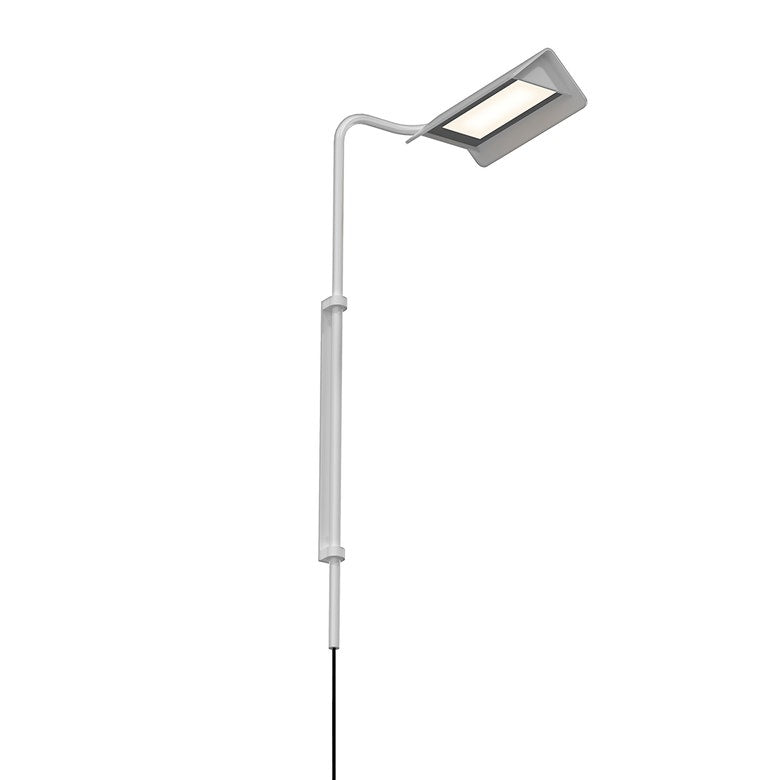 SONNEMAN Morii 1-Light LED Bright Satin Aluminum Right Orientation Wall Lamp
