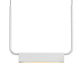 SONNEMAN Morii 15" 1-Light LED Satin White Linear Suspension Pendant Light