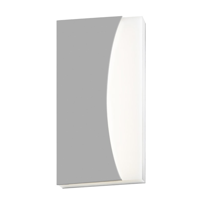 SONNEMAN Nami Integral LED Textured Gray Aluminum With Optical Acrylic Shade Wall Sconce