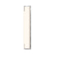 SONNEMAN New Edge 24" 1-Light LED Polished Chrome White Etched Glass Shade Vanity Bath Bar Lighting