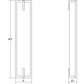 SONNEMAN New Edge 24" 1-Light LED Satin Nickel White Etched Glass Shade Vanity Bath Bar Lighting