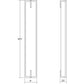 SONNEMAN New Edge 32" 1-Light LED Satin Black White Etched Glass Shade Vanity Bath Bar Lighting