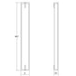 SONNEMAN New Edge 40" 1-Light LED Satin Nickel White Etched Glass Shade Vanity Bath Bar Lighting