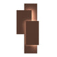 SONNEMAN Offset 1-Light LED Textured Bronze Aluminum Shade Wall Sconce Panels