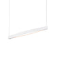SONNEMAN Ola 28" 1-Light LED Single Liner Satin White Linear Suspension Pendant Light