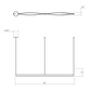 SONNEMAN Ola 55" 2-Light LED Double Liner Satin White Linear Suspension Pendant Light